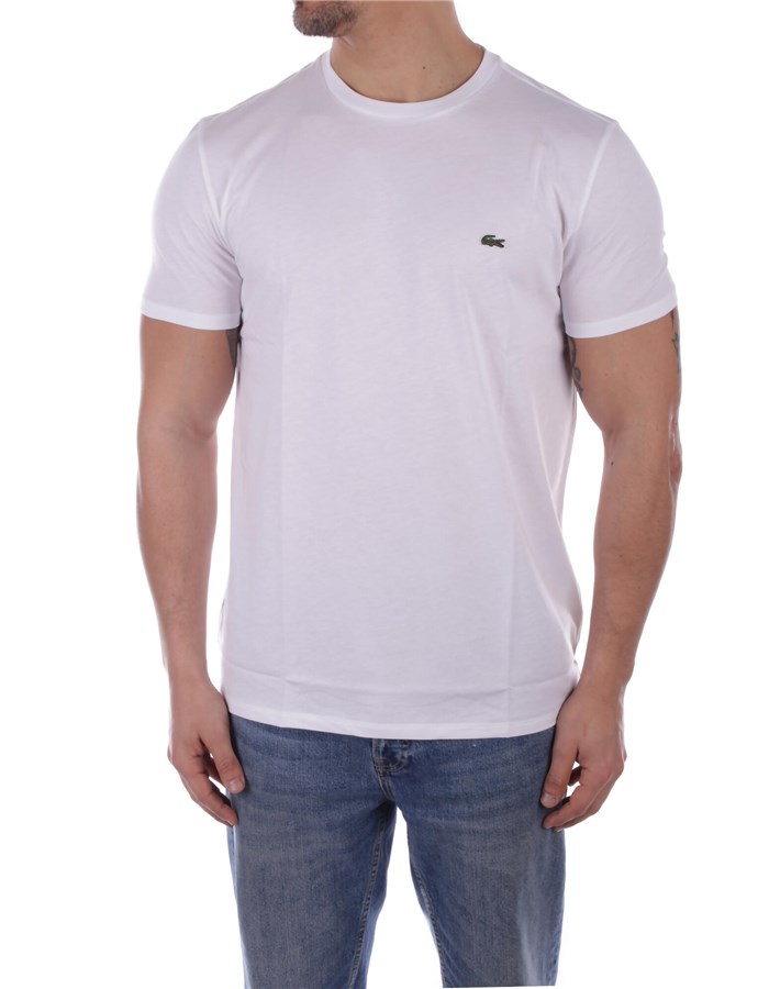 LACOSTE T-shirt Manica Corta TH6709 White