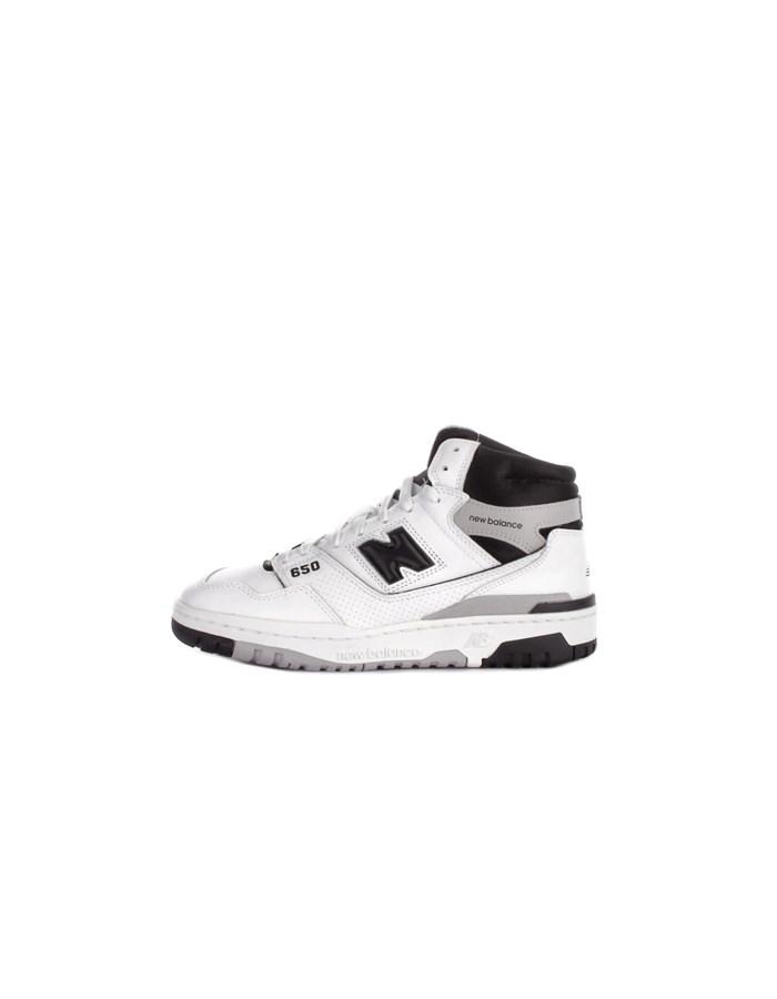 NEW BALANCE Sneakers Alte BB650 Bianco nero