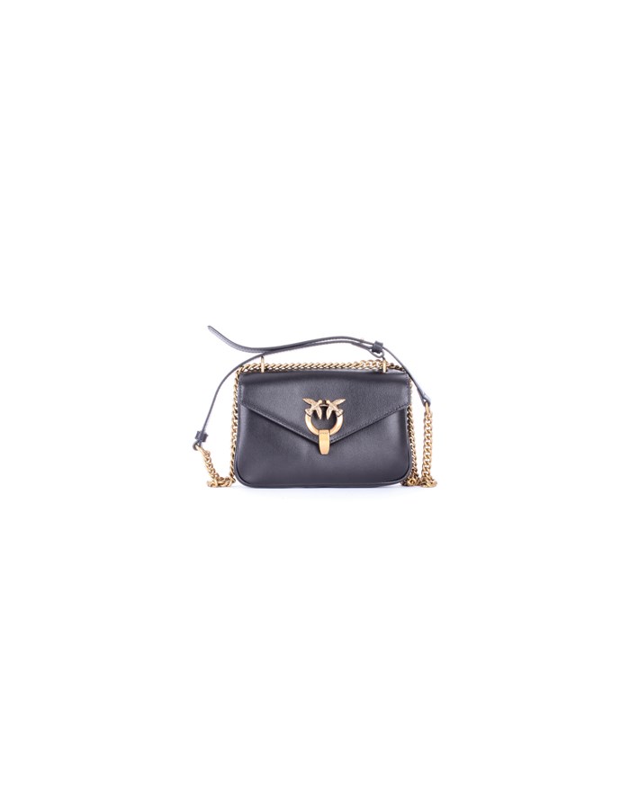 PINKO Hand Bags Black gold