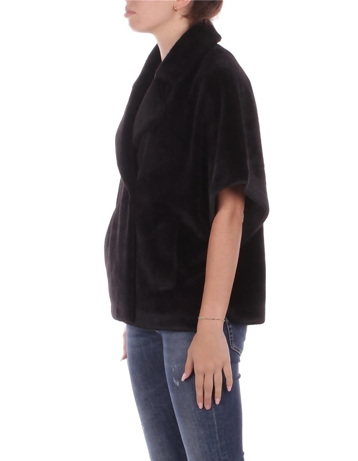 MANILA GRACE Pellicce Nero