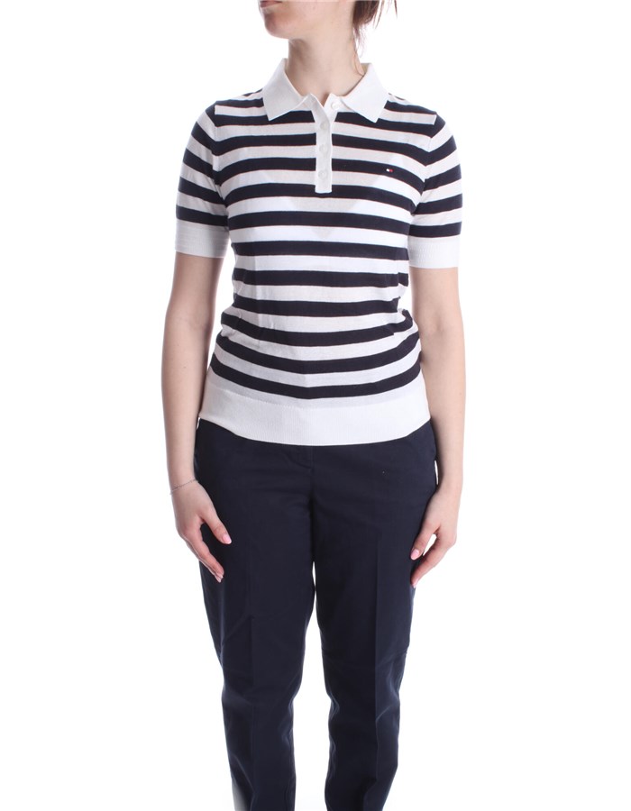 TOMMY HILFIGER Maniche Corte Nero riga