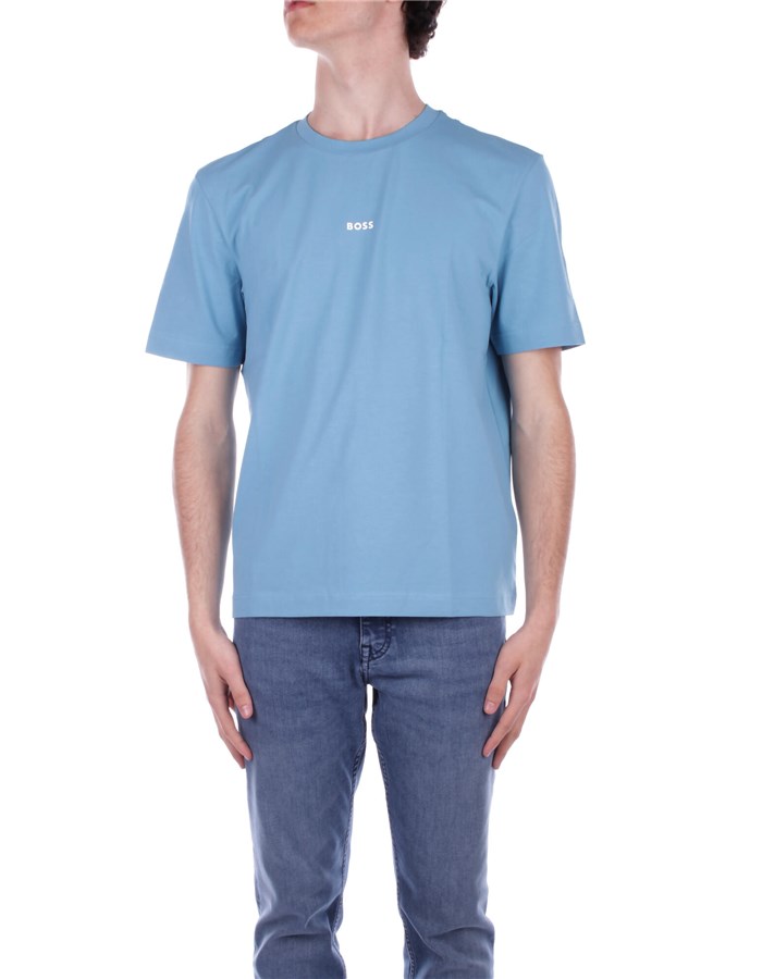 BOSS T-shirt Manica Corta 50473278 Blu chiaro