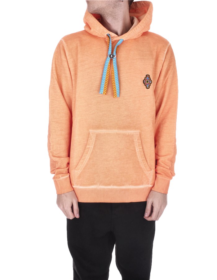 MARCELO BURLON COUNTY OF MILAN Hoodies Orange