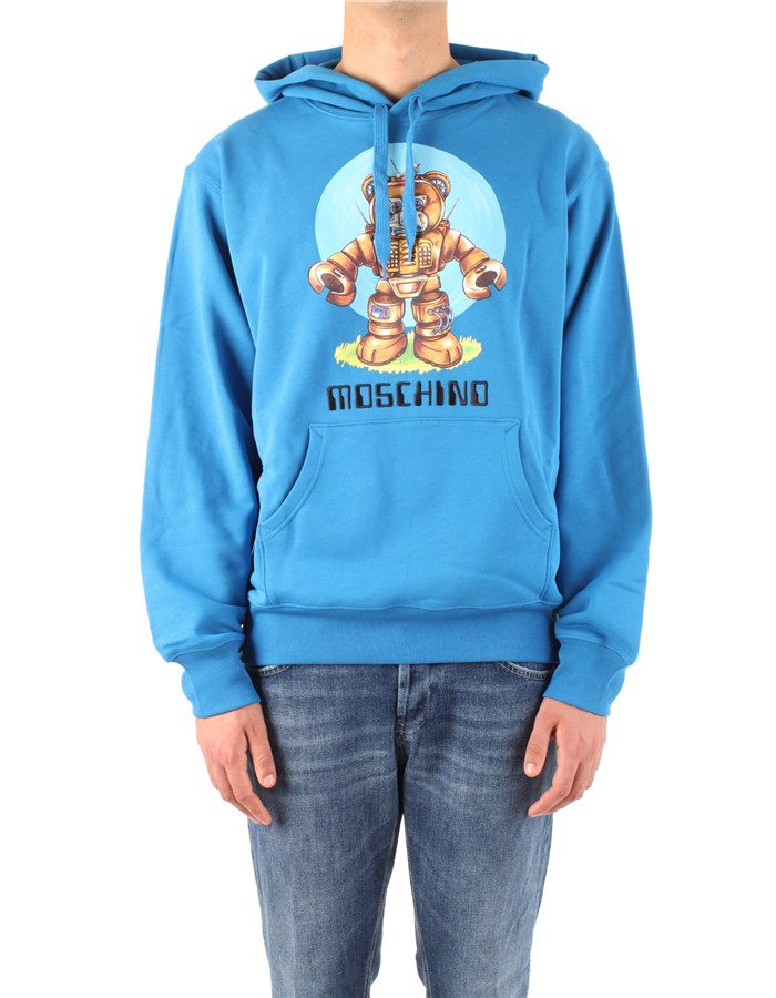 MOSCHINO Hoodies Bluette