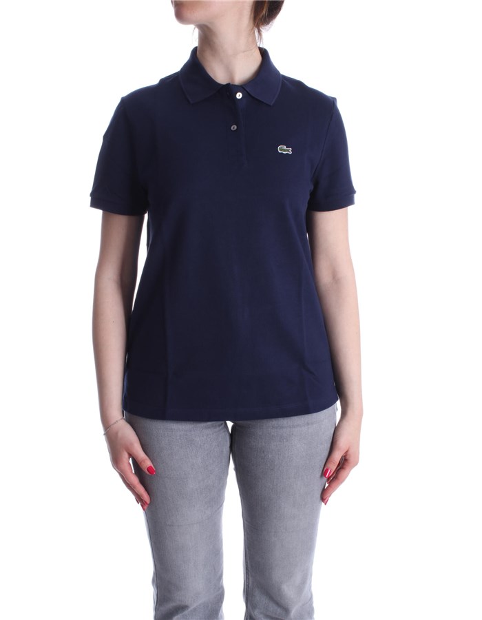 LACOSTE Short sleeves Blue