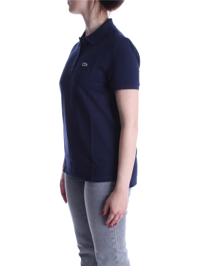 LACOSTE Short sleeves Blue