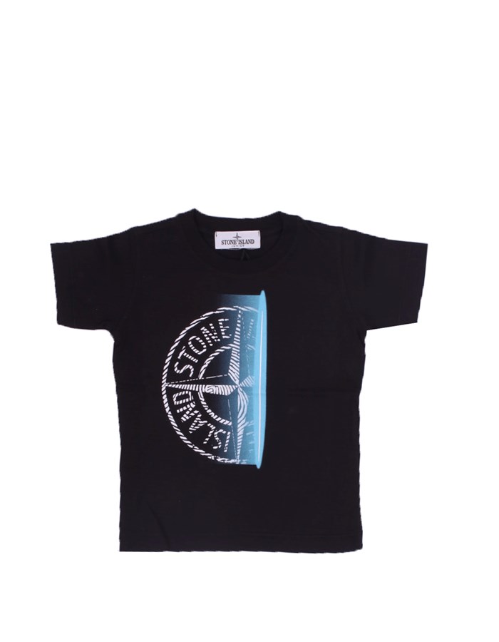 STONE ISLAND JUNIOR Short sleeve Black