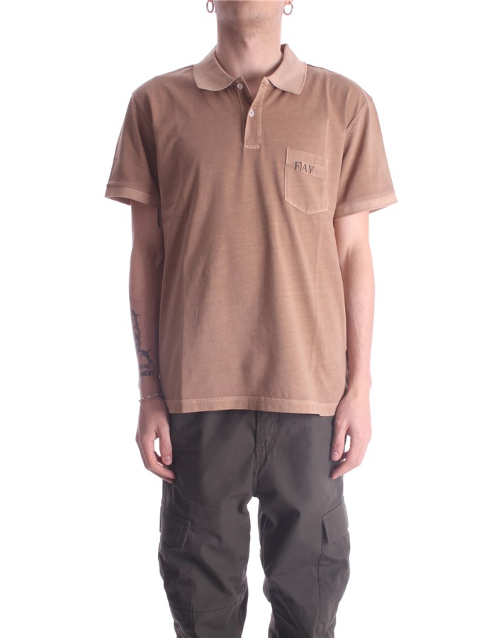 FAY Polo shirt Short sleeves NPMB246131T Rope