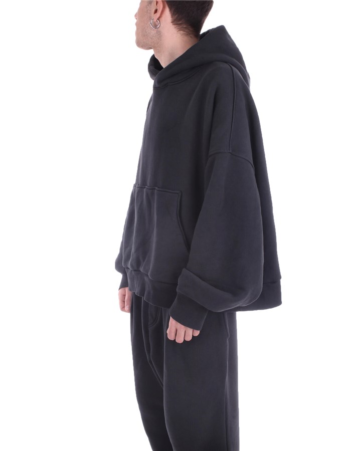 A PAPER KID Hoodies Black