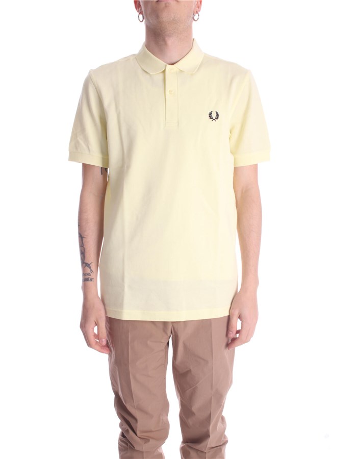 FRED PERRY Maniche Corte Giallo