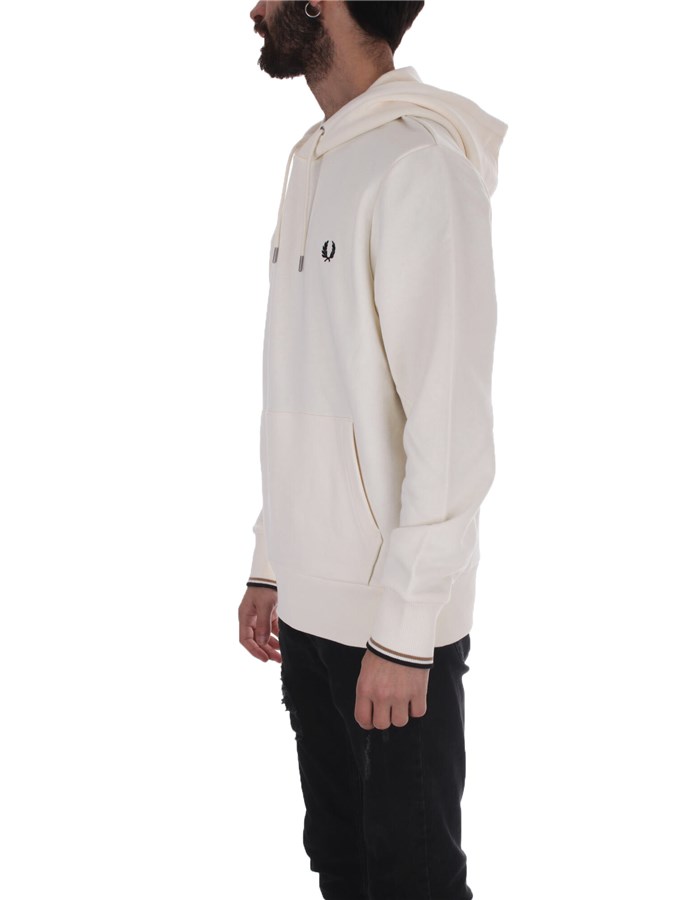 FRED PERRY Hoodies Ecru