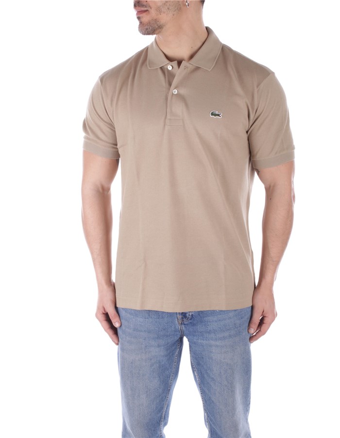 LACOSTE Polo shirt Short sleeves 1212 Beige