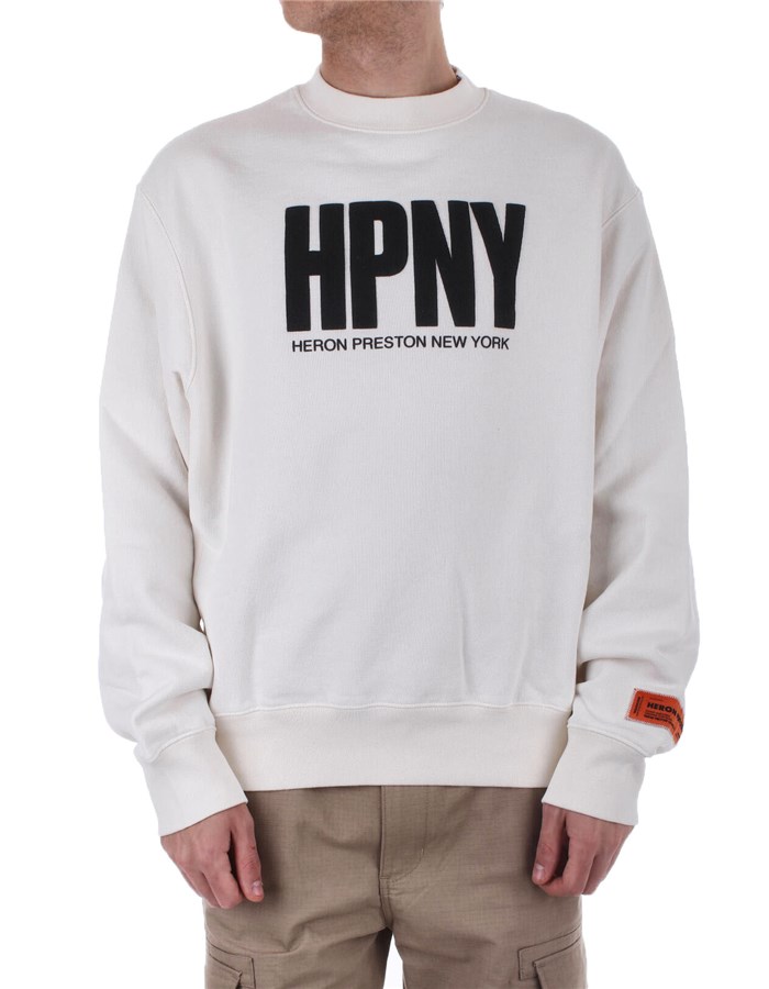 HERON PRESTON Crewneck  White black