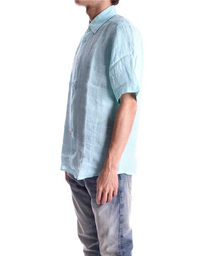 BOSS Short sleeve shirts Blue