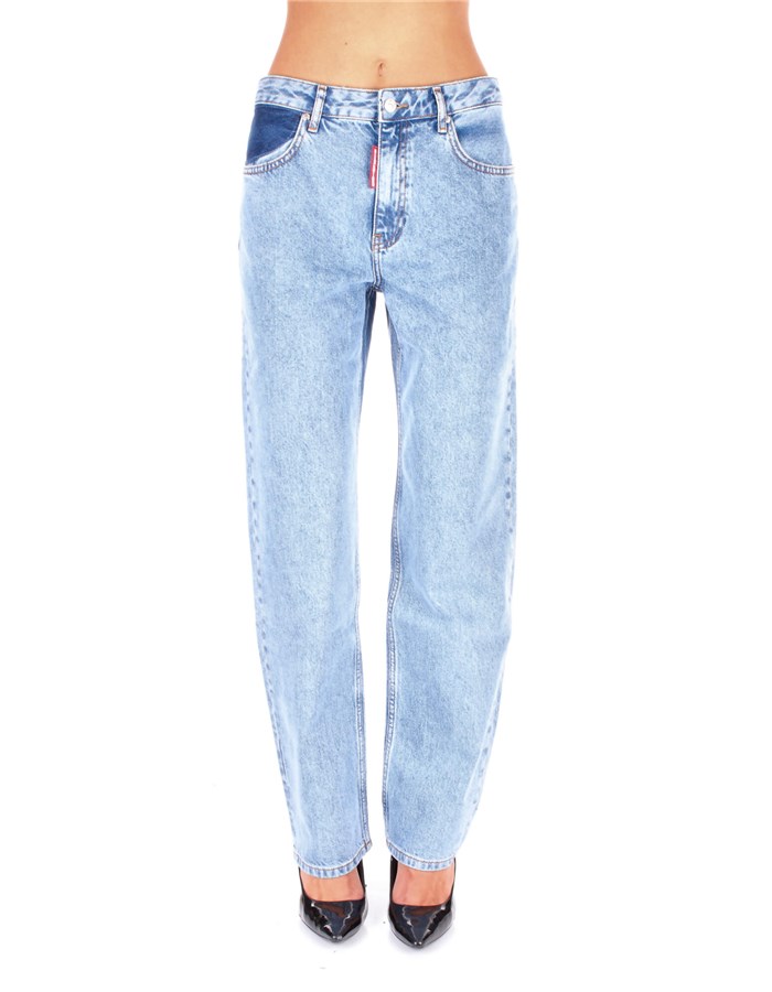 MOSCHINO Regular Medium blue washing