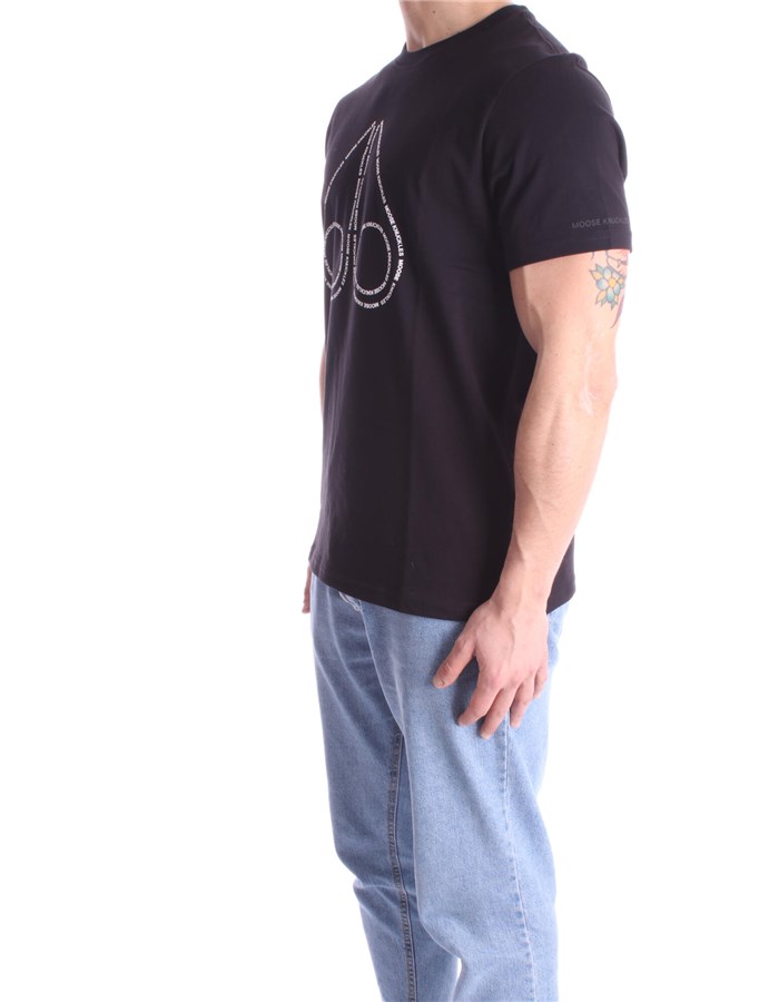 MOOSE KNUCKLES Short sleeve Black