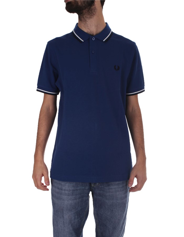FRED PERRY Short sleeves Cobalt