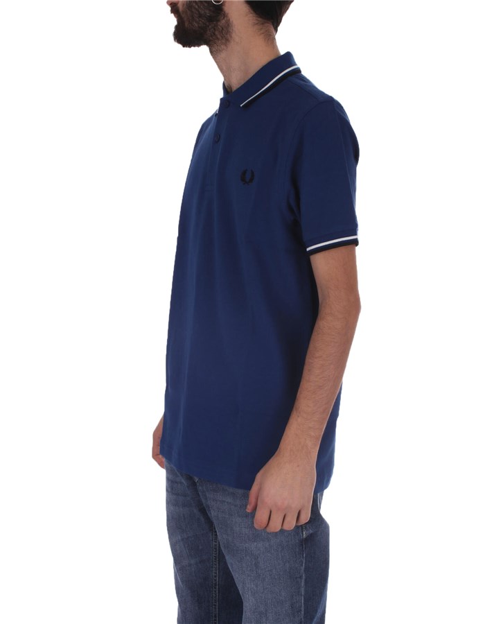 FRED PERRY Short sleeves Cobalt