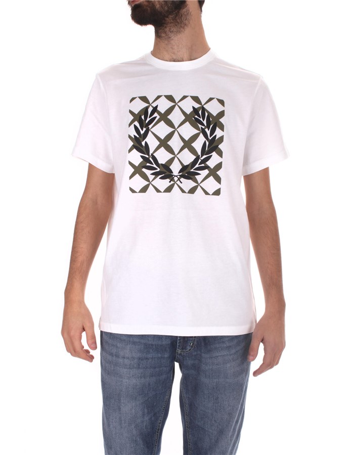 FRED PERRY T-shirt Manica Corta M5627 White