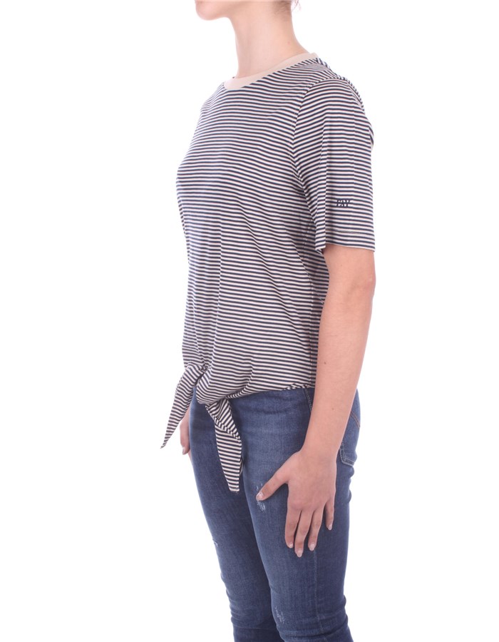 FAY Striped  Denim blue
