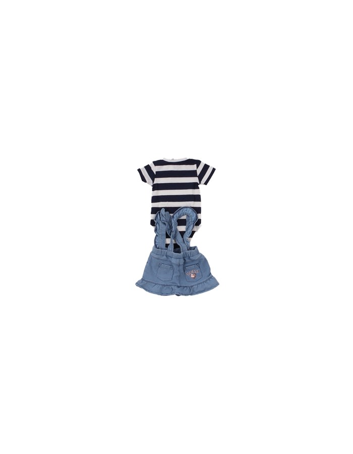 GUESS Body skirt dungarees White blue