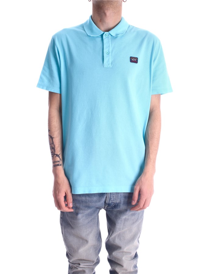 PAUL & SHARK Polo shirt Short sleeves 23411274 Heavenly