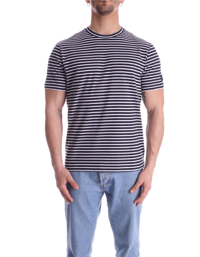 PAUL & SHARK Short sleeve White blue