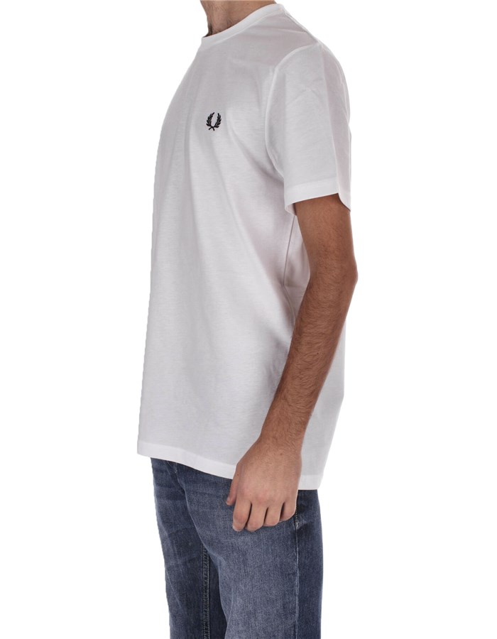 FRED PERRY Manica Corta White