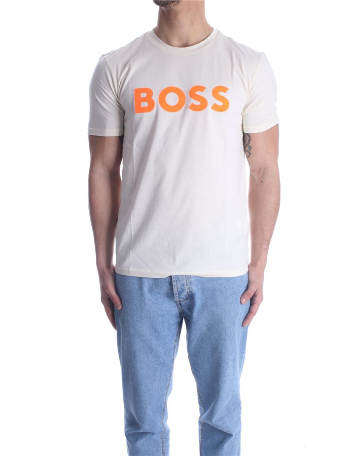 BOSS Short sleeve Cream
