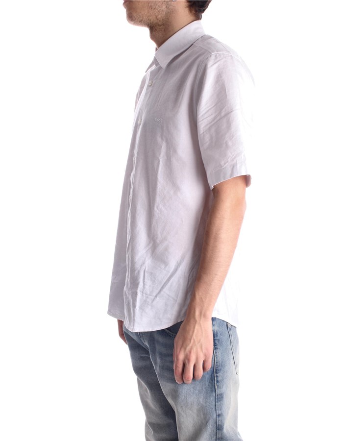 BOSS Short sleeve shirts white