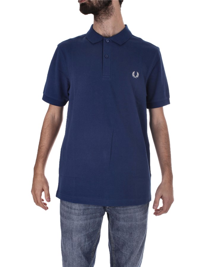 FRED PERRY Short sleeves Cobalt
