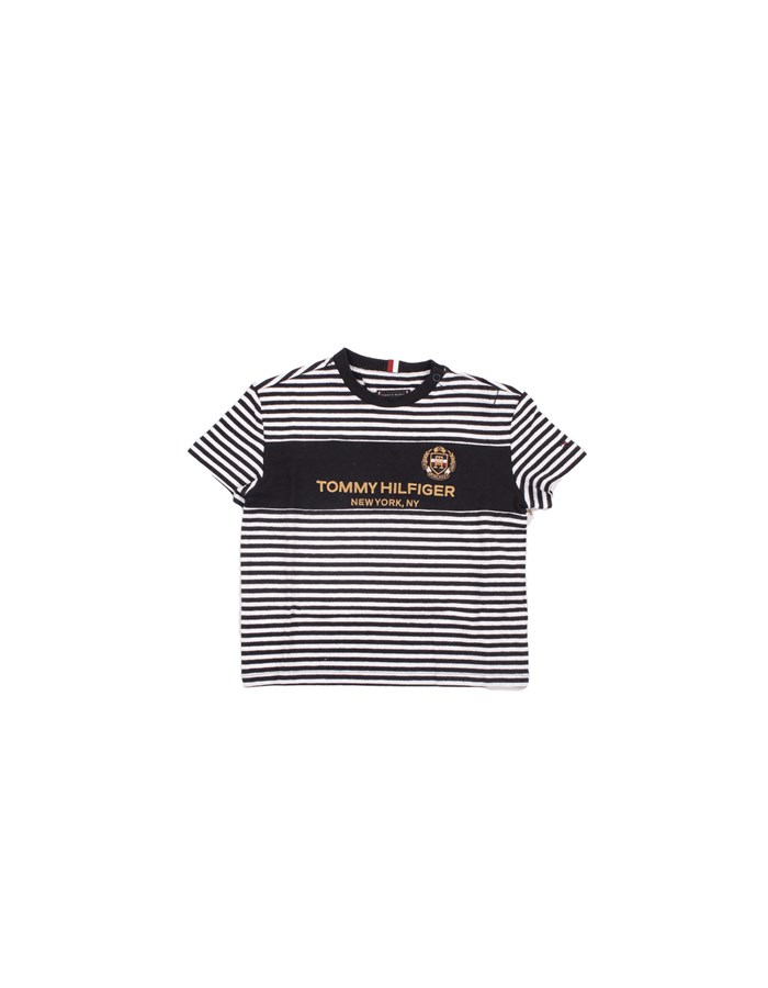 TOMMY HILFIGER Short sleeve Blue white