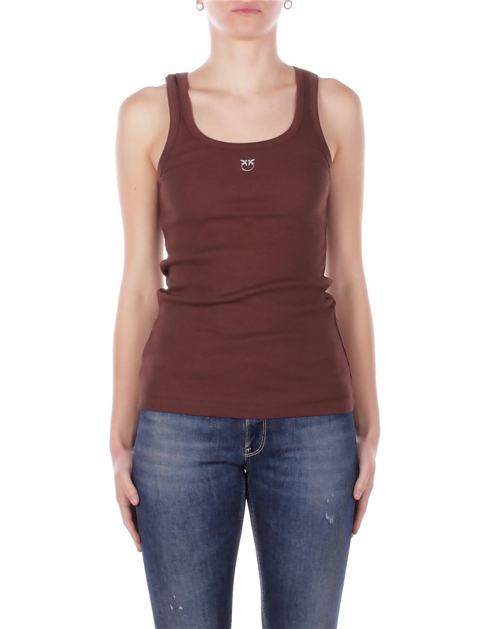 PINKO Top Canotte 100807A338 Marrone