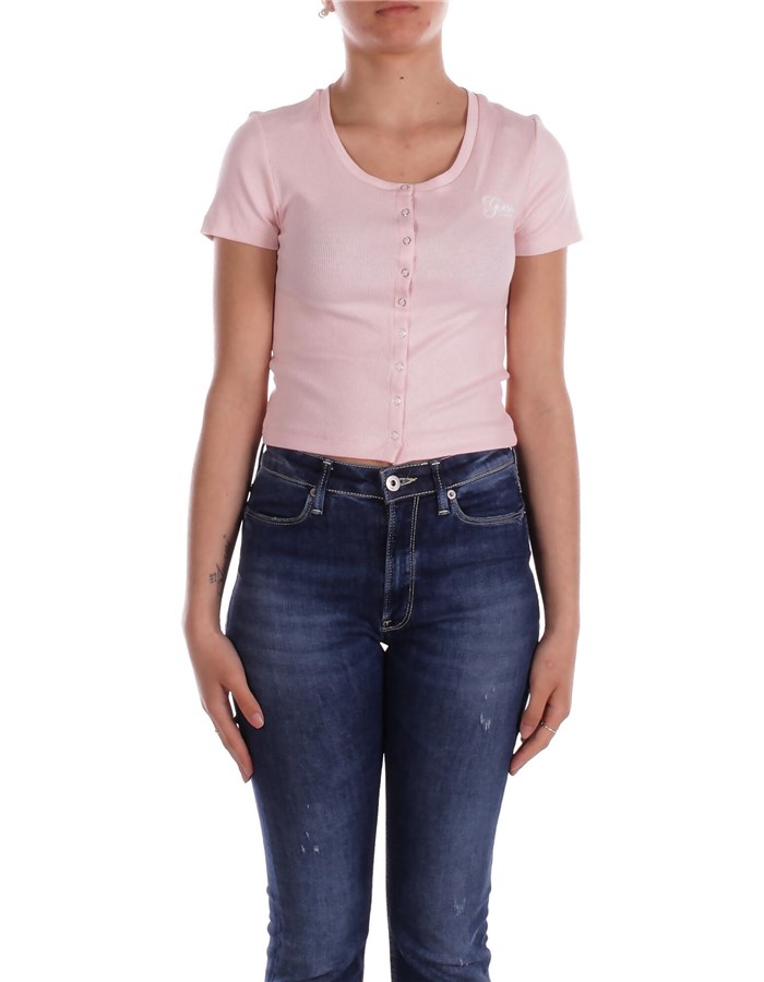 GUESS Short sleeves Blush