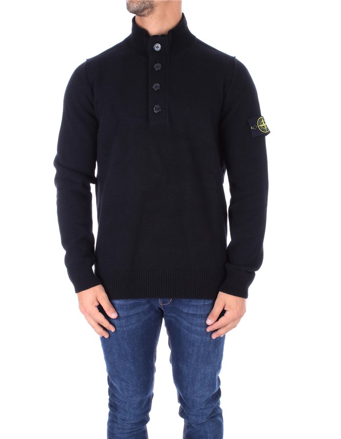 STONE ISLAND High Neck  Black