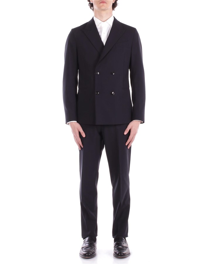 EMPORIO ARMANI Double-breasted Dark navy
