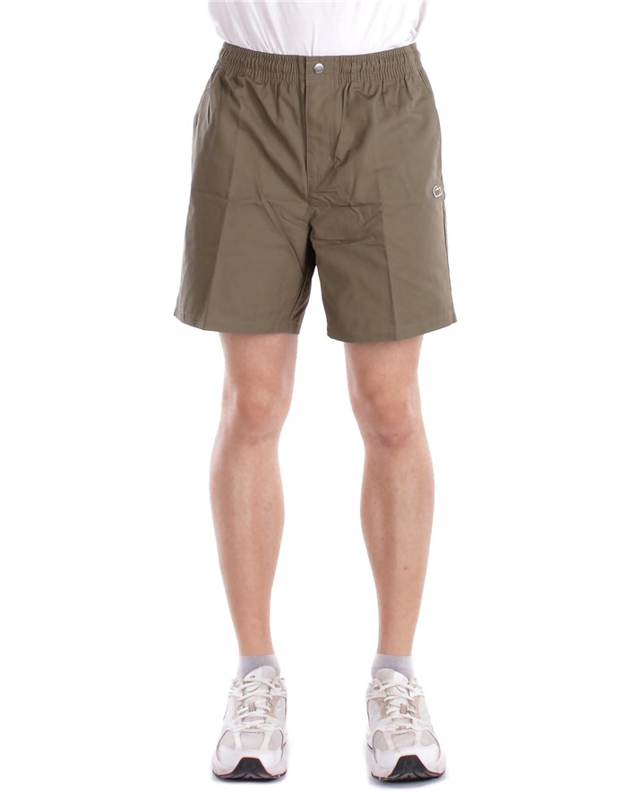 LACOSTE Bermuda Verde militare