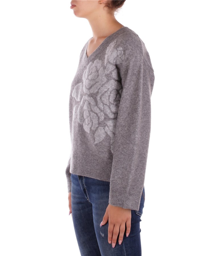 BLUGIRL BLUMARINE Scollo A V Grigio melange