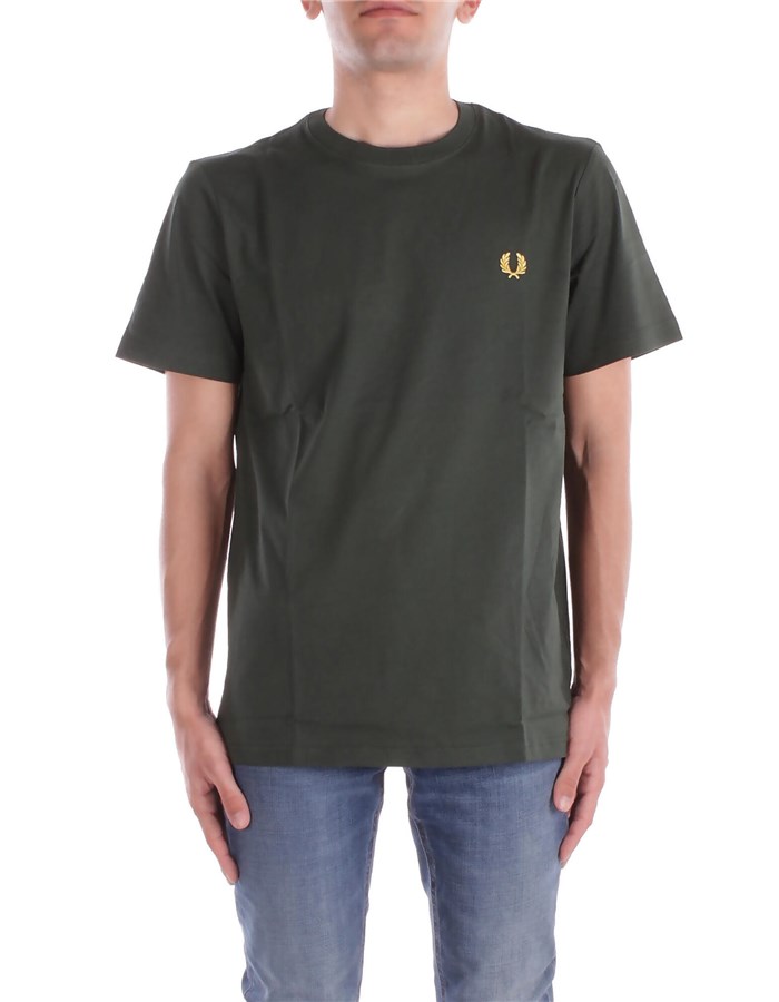 FRED PERRY Manica Corta Green