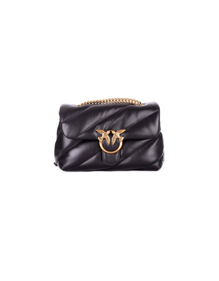 PINKO Borsa Nero gold