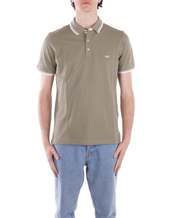 FAY Polo shirt Green