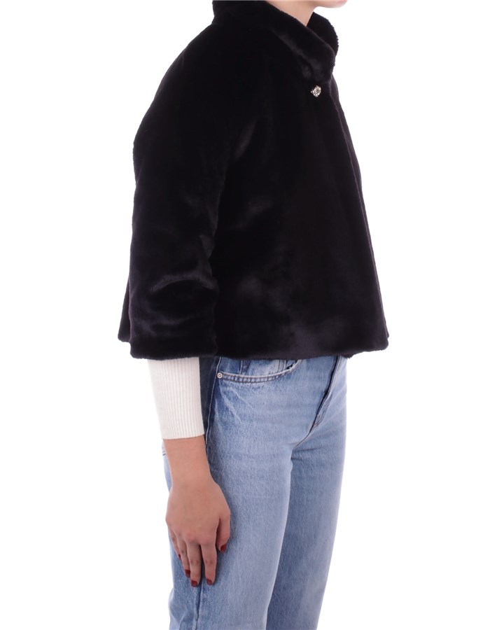 MADEMOISELLE DU MONDE Giacche Pellicce Donna AI25F592 MDM9902 5 