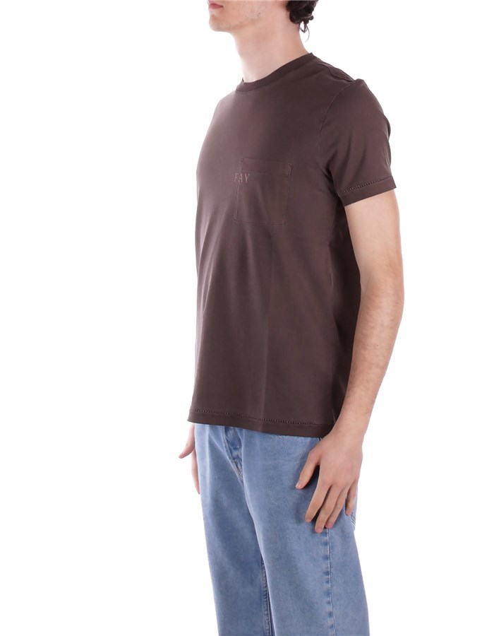 FAY T-shirt dark brown