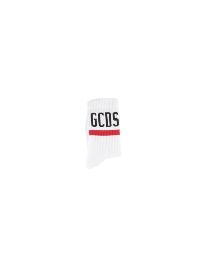 GCDS Stockings White red