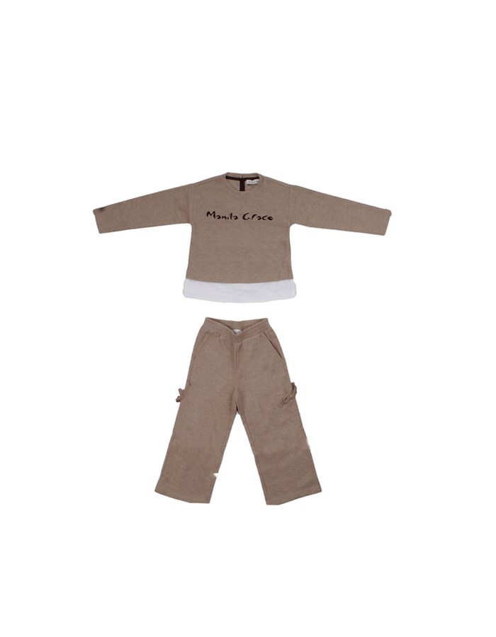 MANILA GRACE Felpa + pantalone Caramello