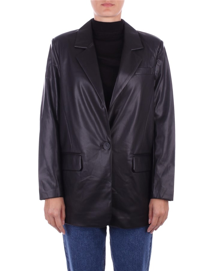 ONLY Leather jackets Black