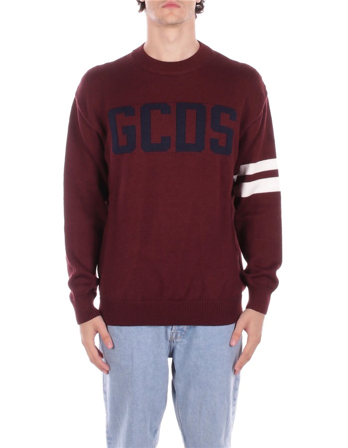 GCDS Maglie Girocollo Burgundi