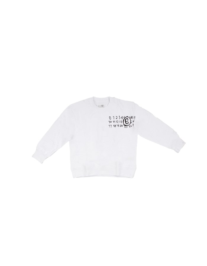 MM6 MAISON MARGIELA Felpe Girocollo Bianco