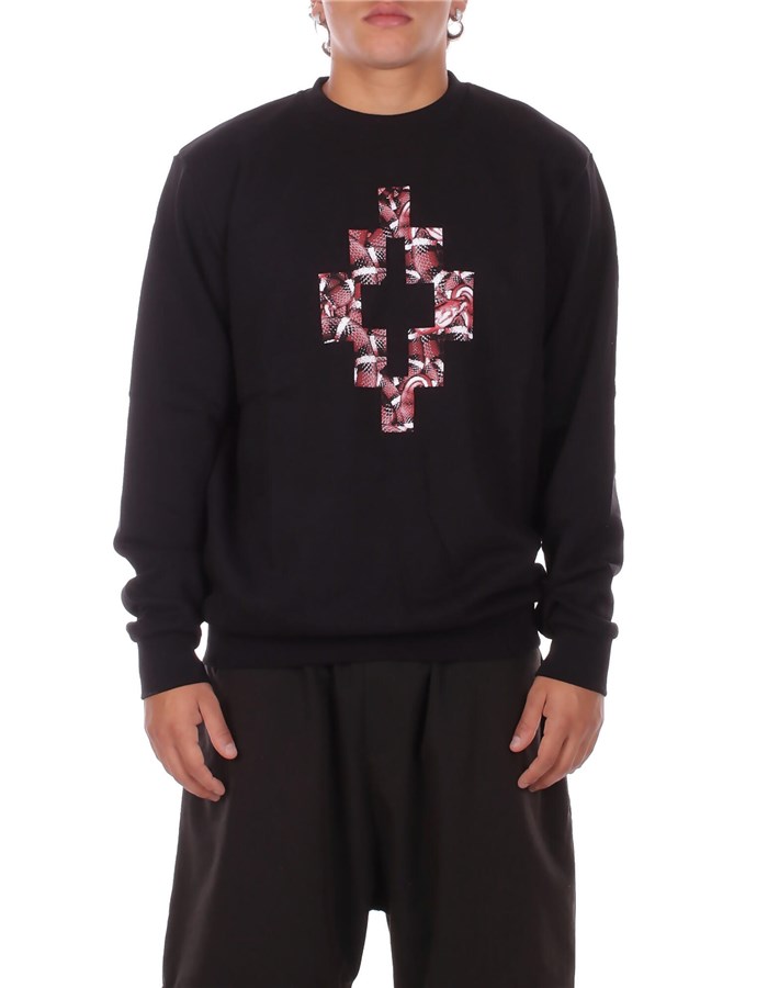 MARCELO BURLON COUNTY OF MILAN Felpe Girocollo Nero