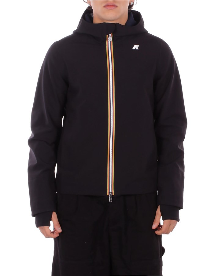 KWAY Giubbotto Black pure blue depth